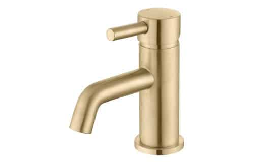 Monnow Cloakroom Basin Mixer & Waste - Brushed Brass