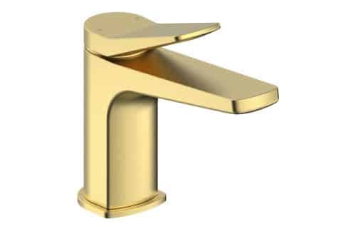 Esk Basin Mixer & Waste - Brushed Brass