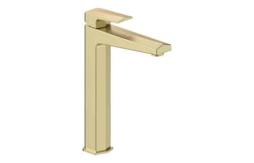 Yeo Tall Basin Mixer - Brushed Brass