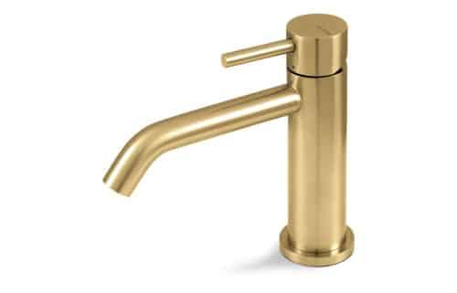 Vema Tiber Basin Mixer - Brushed Brass