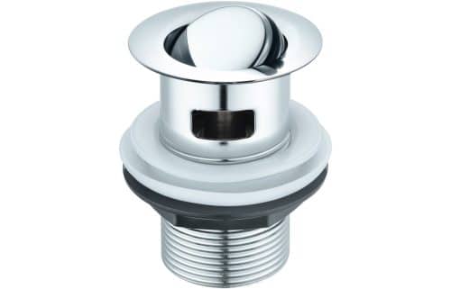 Slotted Flip Plug Basin Waste - Chrome
