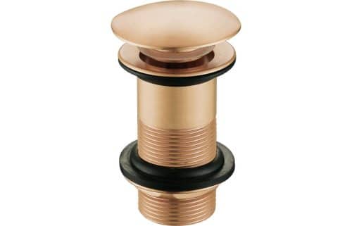 Unslotted Mushroom Basin Waste (1 1/4") - Brushed Bronze