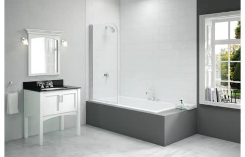 Merlyn 800x1500mm Single Curved Bath Screen (6mm)