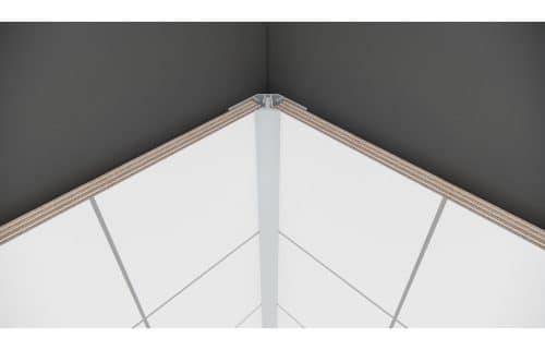 Fibo Aluminium 2-Part Internal Corner Profile 2.4m