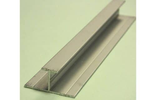 Fibo Aluminium H-Shaped 2-Part Stacking Profile 2.4m