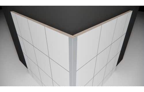 Fibo Aluminium Small L-Shaped Profile 2.4m