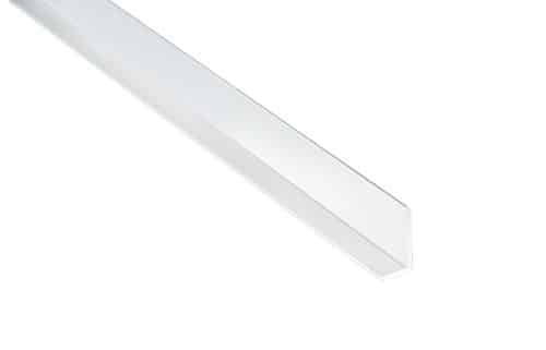Fibo White PVC Large L-Shaped Profile 2.4m