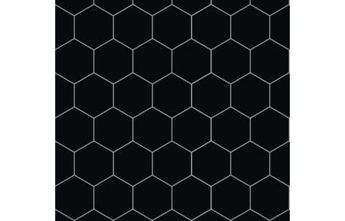 Fibo Urban - Black Silk (Hexagonal) - Pk/2