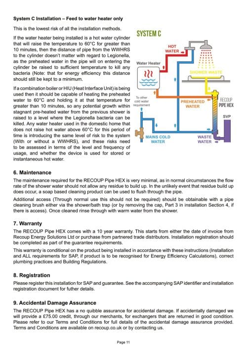Recoup Pipe HEX Installation Guide1 11 Recoup Pipe HEX