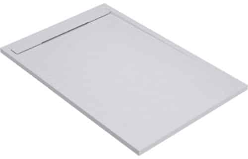 30mm Slate 1700x800mm Rectangular Tray & Waste - White