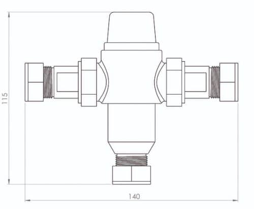 TMV 2 Hyco Thermostatic Mixing Valve 15mm