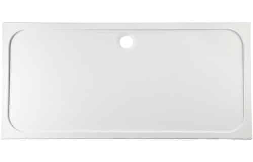 45mm Low Profile 1700x800mm Rectangular Tray & Waste - White