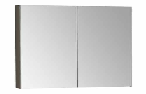 VitrA 1020x695mm Mirrored Cabinet - Brushed Chrome