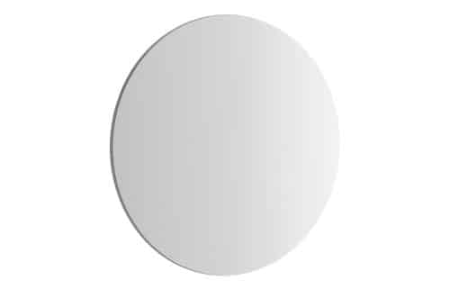 VitrA 595x595mm Round Mirror - Brushed Chrome