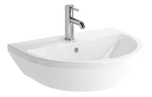 VitrA Integra 595x465mm 1TH Basin w/Overflow - White