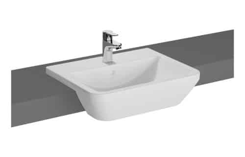 VitrA Integra 550x450mm 1TH Semi Recessed Basin - White