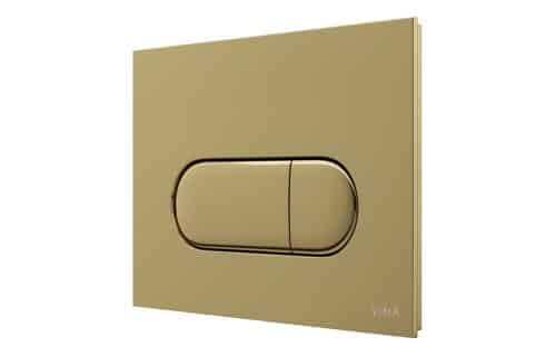 VitrA Loop Round Flush Plate - Gloss Gold
