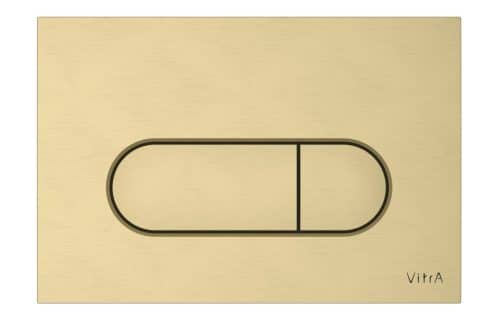 VitrA Loop Round Flush Plate - Brushed Gold