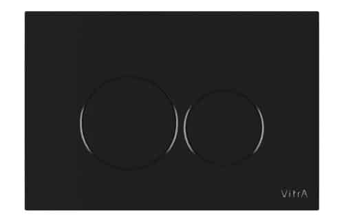 VitrA Origin ABS Flush Plate - Gloss Black