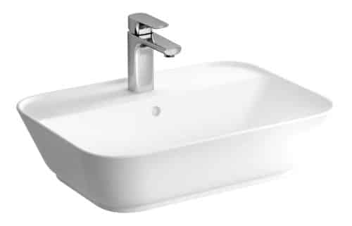 VitrA Geo 600x425mm 1TH Basin w/Overflow - White