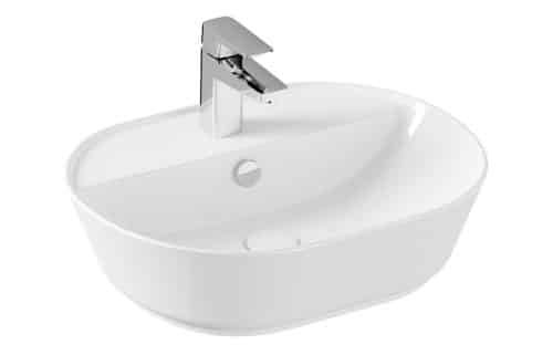 VitrA Geo 545x430mm 1TH Basin w/Overflow - White