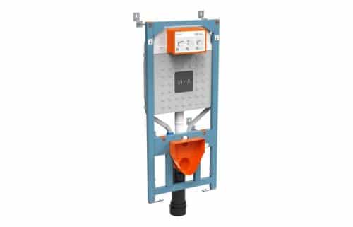 VitrA V-Fix Prime WH WC Frame & 12cm 2.5/4L Cistern (Floor/Wall Fix  Electric & Water Connection)