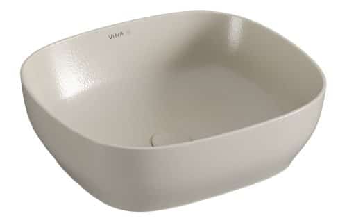 VitrA Outline 475x420mm Recycled 0TH Basin Only - Matt Taupe