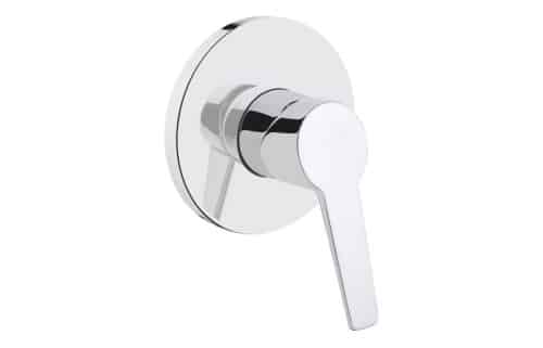 VitrA Solid S Wall Integrated Shower Mixer - Chrome