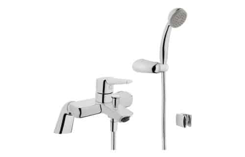 VitrA Solid S Bath/Shower Mixer w/Hand Shower - Chrome