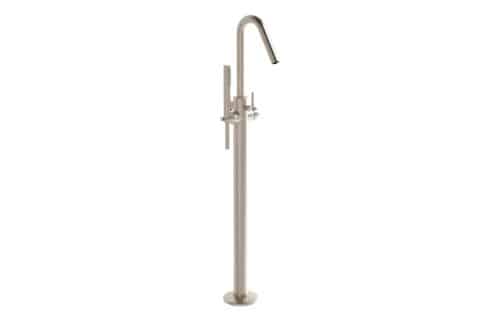 VitrA Origin Floor Standing Bath Filler - Brushed Nickel