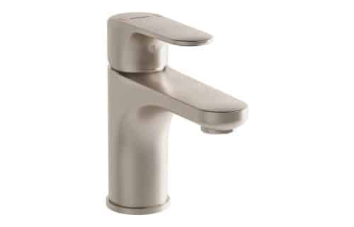 VitrA Root Round Compact Basin Mixer - Brushed Nickel