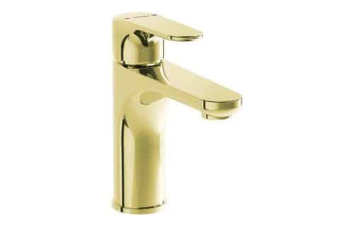VitrA Root Round Basin Mixer - Soft Gold