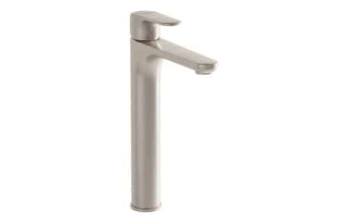 VitrA Root Round Tall Basin Mixer - Brushed Nickel