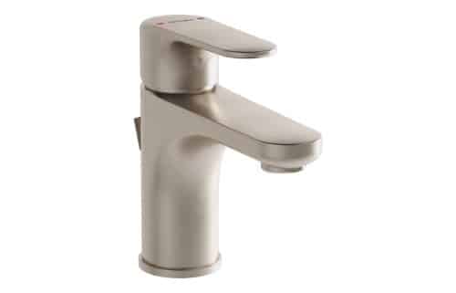 VitrA Root Round Compact Basin Mixer w/Waste Lever - Brushed Nickel