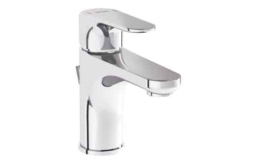 VitrA Root Round Compact Basin Mixer w/Waste Lever - Chrome