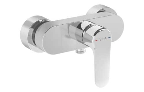 VitrA Root Round Wall Mounted Shower Mixer - Chrome