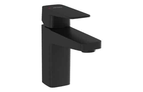 VitrA Root Square Compact Basin Mixer - Matt Black