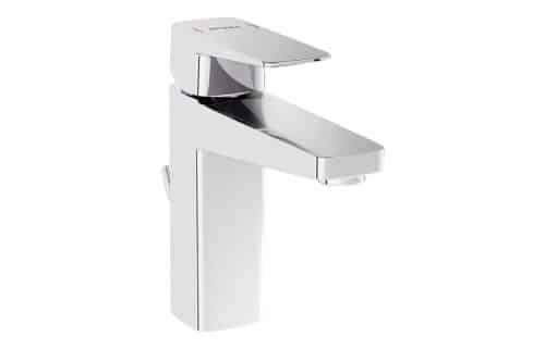 VitrA Root Square Basin Mixer w/Waste Lever - Chrome