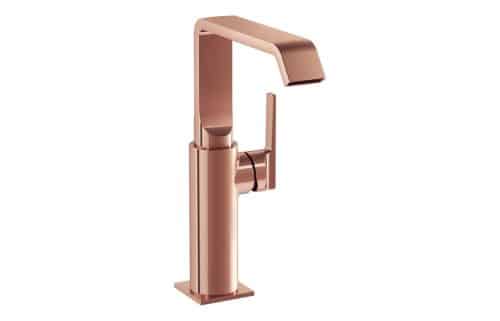 VitrA Suit Tall Basin Mixer (Side Handle) - Soft Copper