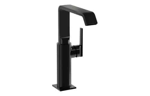 VitrA Suit Tall Basin Mixer (Side Handle) - Gloss Black