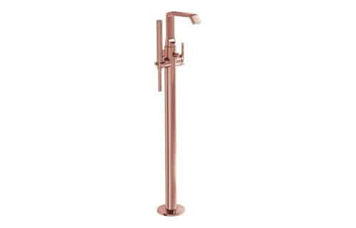 VitrA Suit Floor Standing Bath/Shower Mixer - Soft Copper