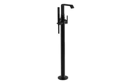 VitrA Suit Floor Standing Bath/Shower Mixer - Gloss Black