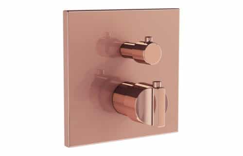 VitrA Suit Integrated Thermostatic Shower Mixer - Soft Copper