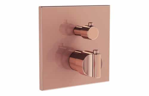VitrA Suit Integrated Thermostatic Bath/Shower Mixer - Soft Copper