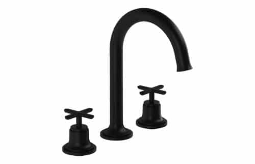 VitrA Origin Classic 3-Hole Basin Mixer - Matt Black
