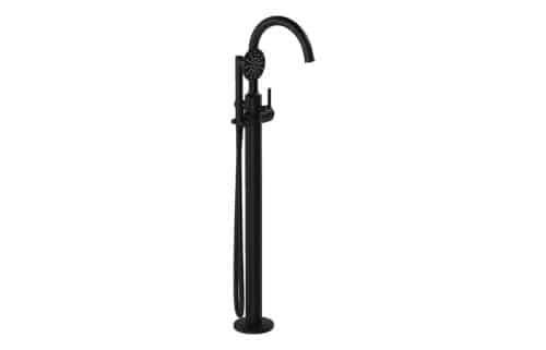 VitrA Origin Classic Floor Standing Bath/Shower Mixer - Matt Black
