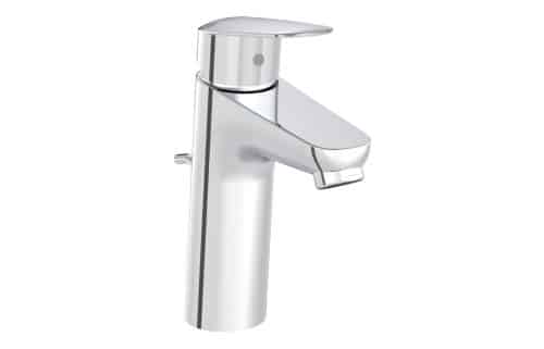 VitrA Flow Round Large Basin Mixer w/Waste Lever - Chrome