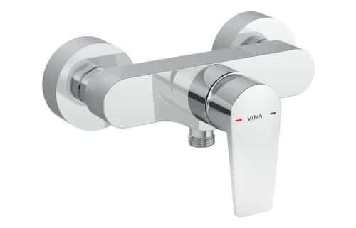 VitrA Flow Square Wall Mounted Shower Mixer - Chrome