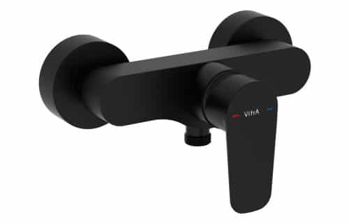 VitrA Flow Soft Wall Mounted Shower Mixer - Matt Black