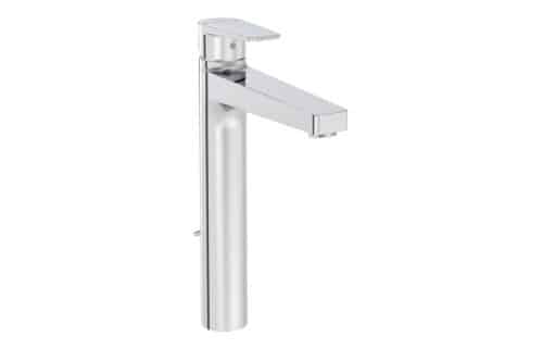 VitrA Flow Square Tall Basin Mixer w/Waste Lever - Chrome